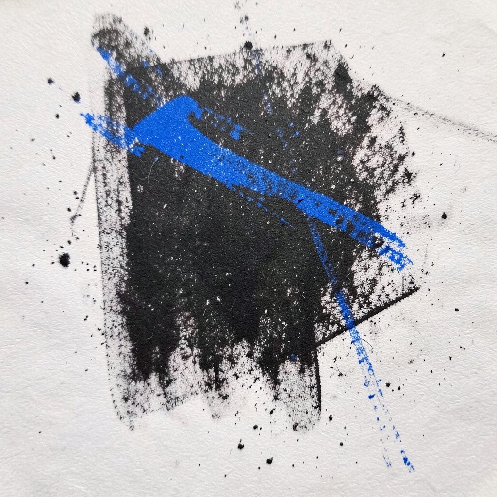 Charcoal illustration of a quiet city map with grid lines fading into shadow, slate gray and midnight blue tones